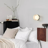 Modern Glass Round Wall Sconce LED 1-Light Lasson Living