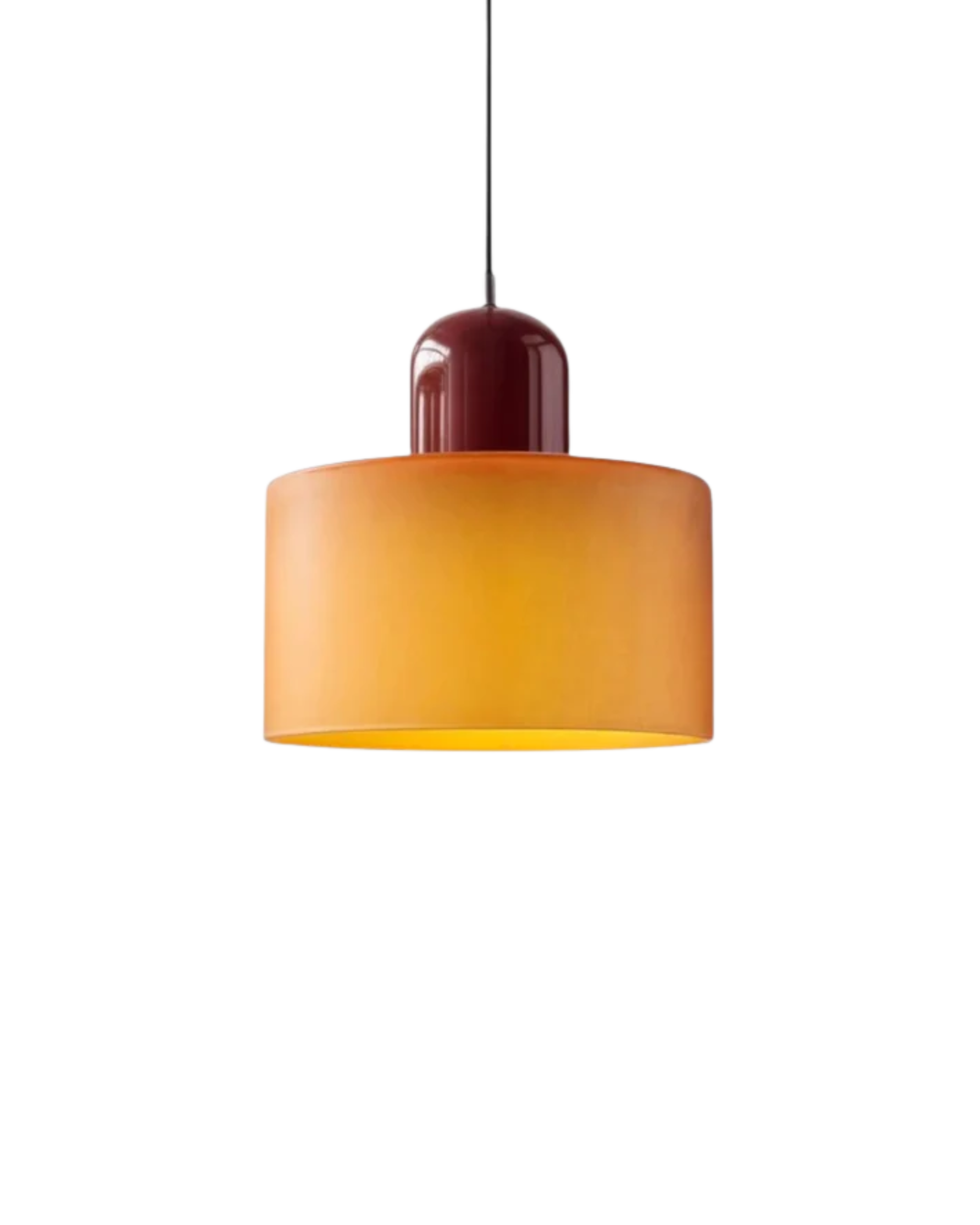 Modern Glass Cylinder Pendant 1-Light Lasson Living