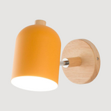 Scandinavian Wood Cylinder LED Wall Sconce 1-light Lasson Living