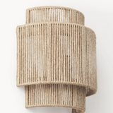 Vintage Bohemian Hand-Woven Rope Wall Sconce LED 1-Light Lasson Living