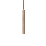 Minimalist Travertine Cylinder Pendant Light 1-Light Lasson Living