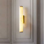Modern Minimalist Spanish Marble Copper Wall Sconce LED 1-Light Lasson Living