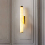 Modern Minimalist Spanish Marble Copper Wall Sconce LED 1-Light Lasson Living