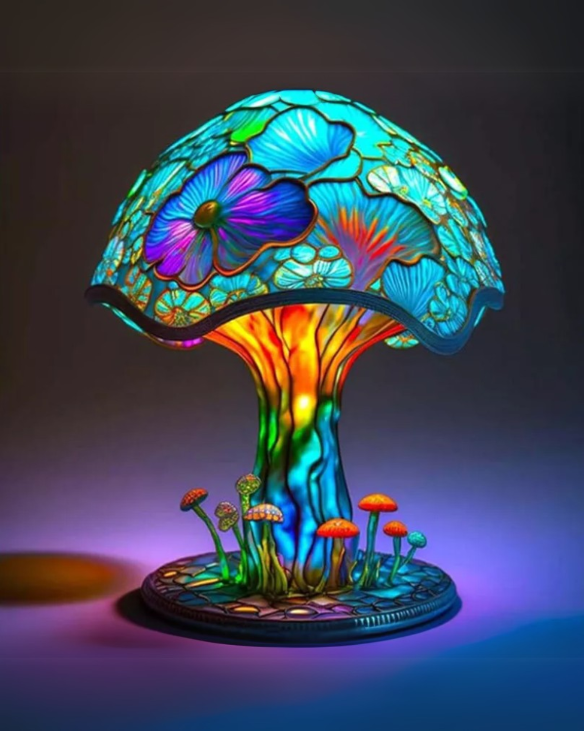 Vintage Mushroom Table Lamp LED 1-Light Lasson Living