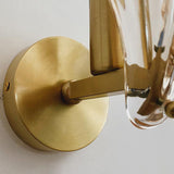 Art Deco Brass Glass Seashell Wall Sconce LED 1-Light Lasson Living