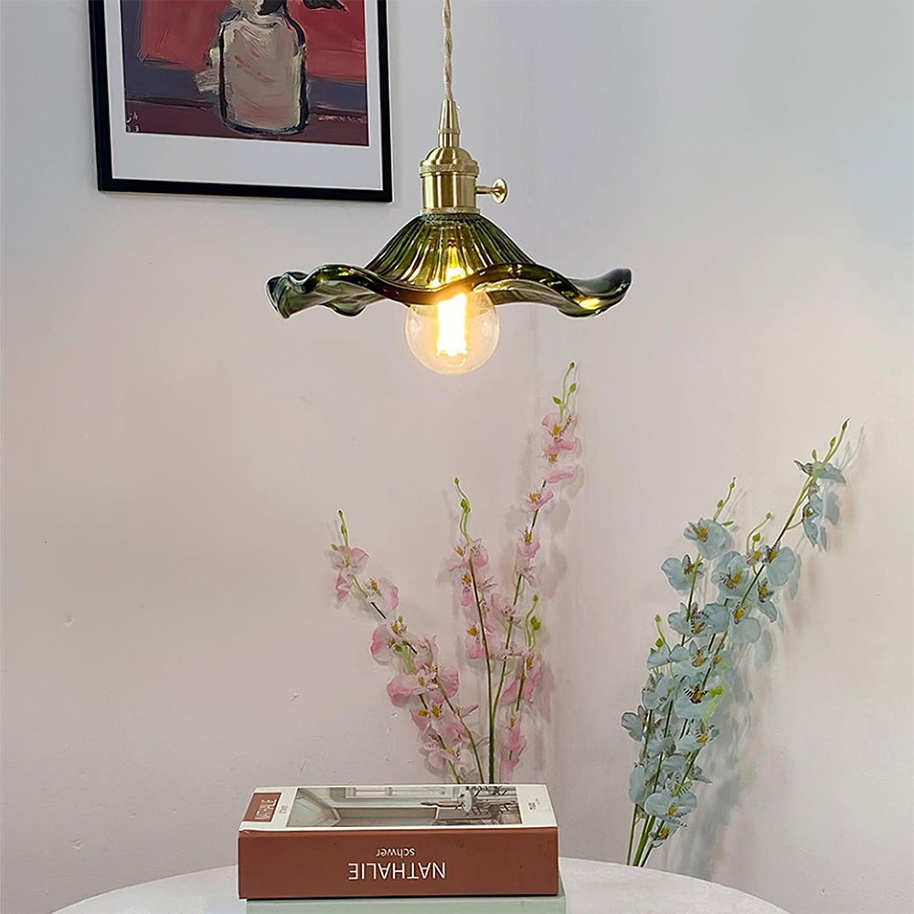 Modern Grass Flower Pendant Light 1-Light Lasson Living