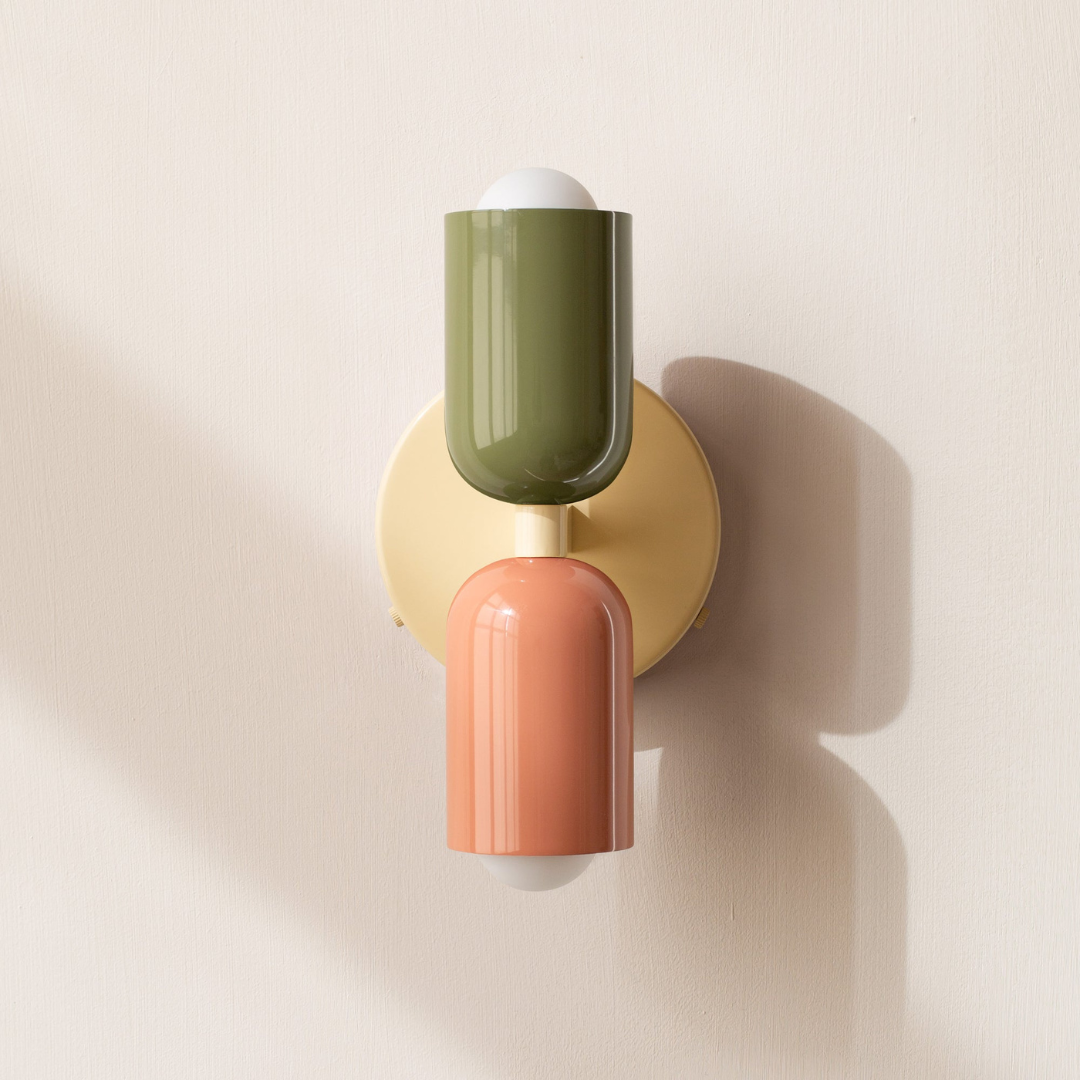 Modern Minimalist Cylinder Wall Sconce LED 2-Light Lasson Living