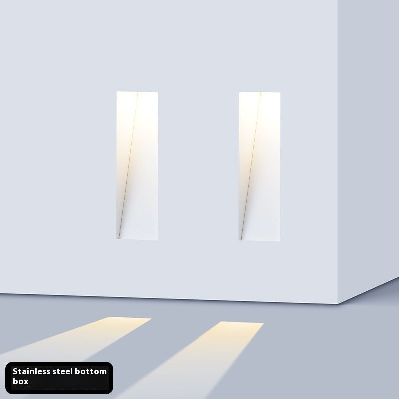 Nordic Frameless Stainless-Steel Stair LED Wall 1-Light - CJ Image 6