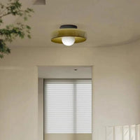 Modern Glass Disc Ceiling and Wall Light LED 1-Light Lasson Living