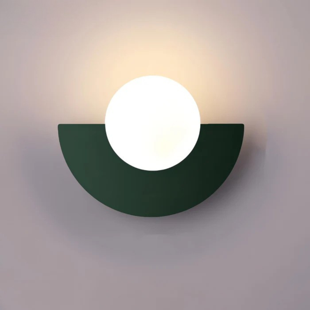 Modern Minimalist Glass Globe Wall Sconce LED 1-Light Lasson Living