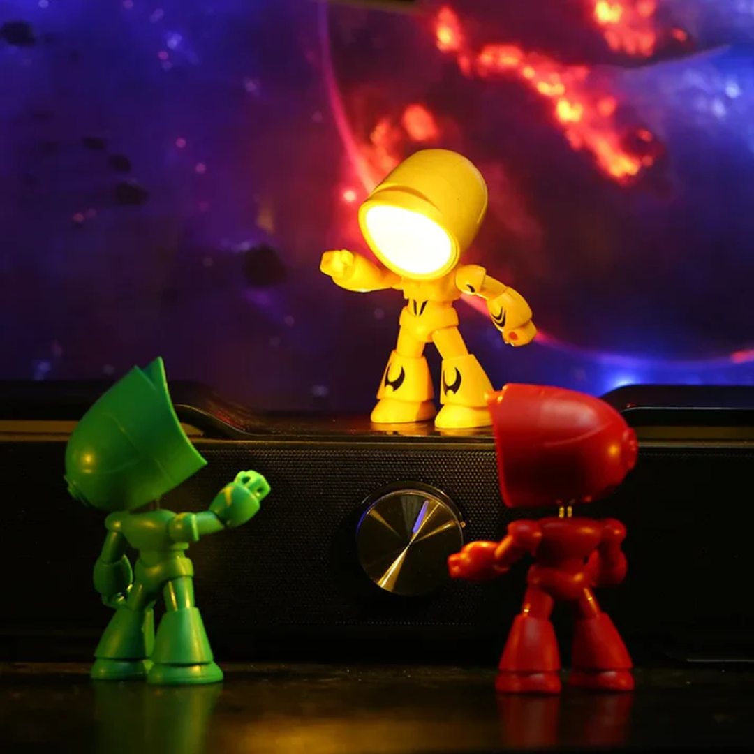 Modern Robot-Inspired LED Table Lamp 1-Light Lasson Living