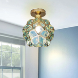 Vintage Floral Ceiling Light 1-Light Lasson Living