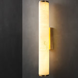 Modern Minimalist Spanish Marble Copper Wall Sconce LED 1-Light Lasson Living