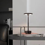 Modern Brass Cone LED Rechargeable Table Lamp 1-Light Lasson Living