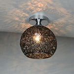 Modern Textured Dome Semi-Flush Ceiling Light | LED 1-Light Lasson Living