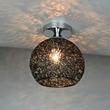Modern Textured Dome Semi-Flush Ceiling Light | LED 1-Light Lasson Living