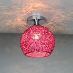 Modern Textured Dome Semi-Flush Ceiling Light | LED 1-Light Lasson Living
