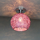Modern Textured Dome Semi-Flush Ceiling Light | LED 1-Light Lasson Living