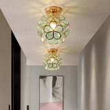 Vintage Floral Ceiling Light 1-Light Lasson Living