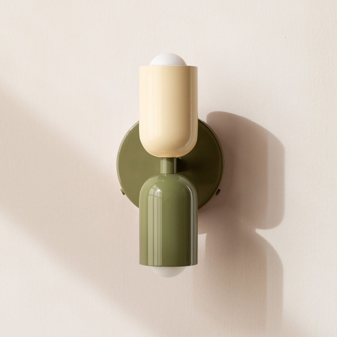 Modern Minimalist Cylinder Wall Sconce LED 2-Light Lasson Living