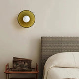 Nordic Glass Olive Disc Wall & Ceiling Light LED 1-light Lasson Living