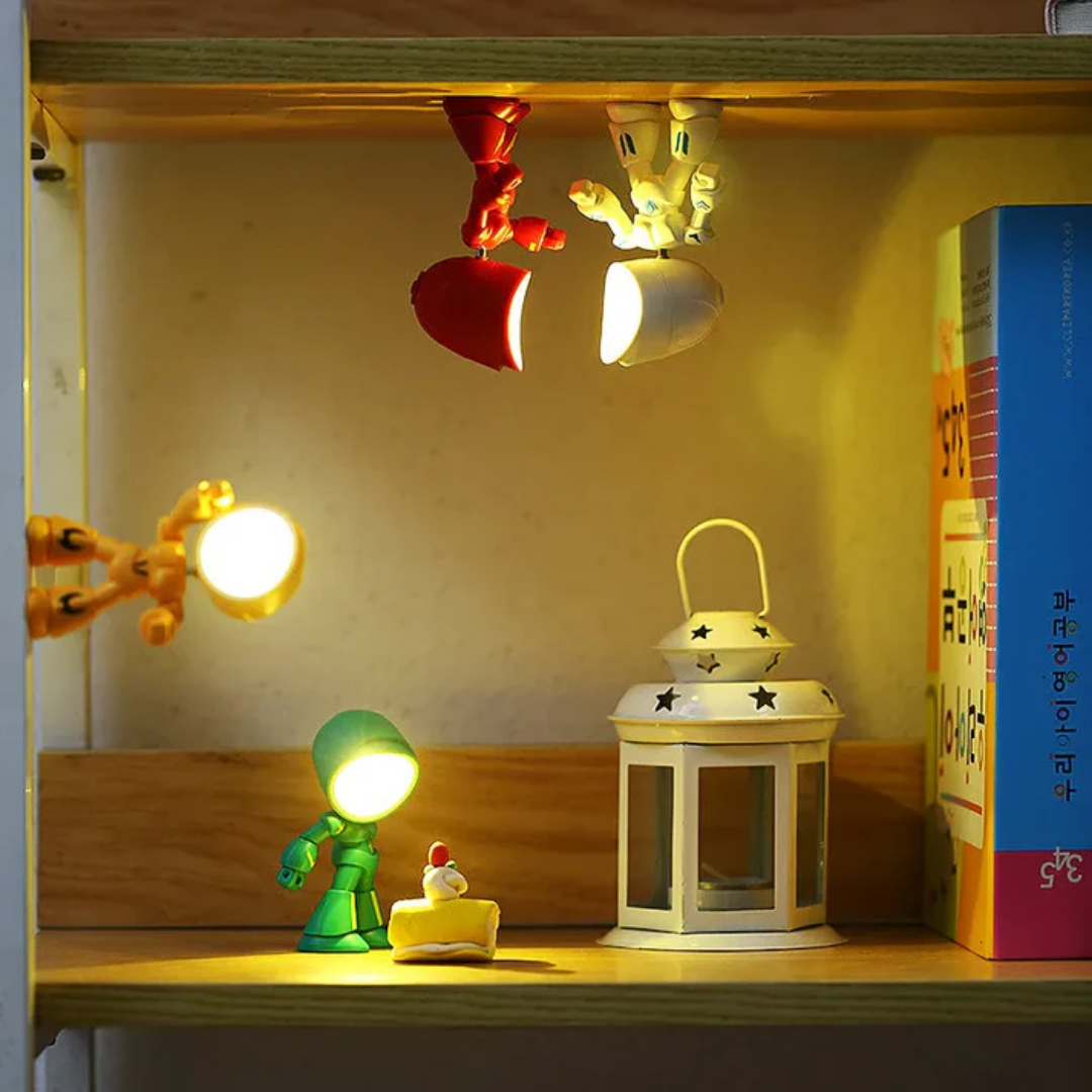 Modern Robot-Inspired LED Table Lamp 1-Light Lasson Living