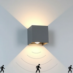 Modern Cube Outdoor Wall Light LED 1-Light Lasson Living