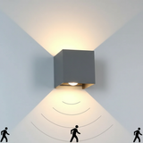 Modern Cube Outdoor Wall Light LED 1-Light Lasson Living
