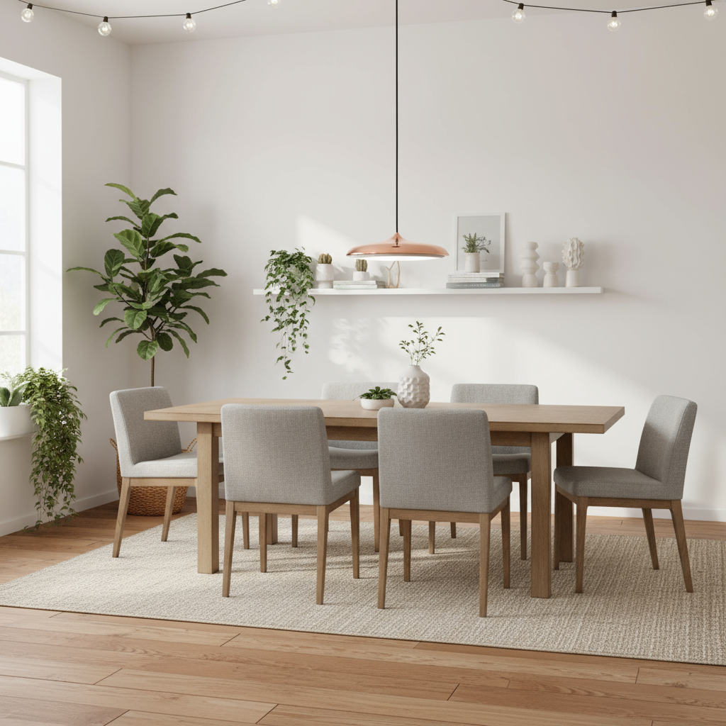 Scandinavian Round Pendant Light LED 1-Light Lasson Living