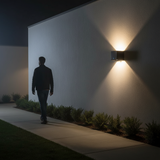 Modern Cube Outdoor Wall Light LED 1-Light Lasson Living