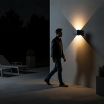 Modern Cube Outdoor Wall Light LED 1-Light Lasson Living