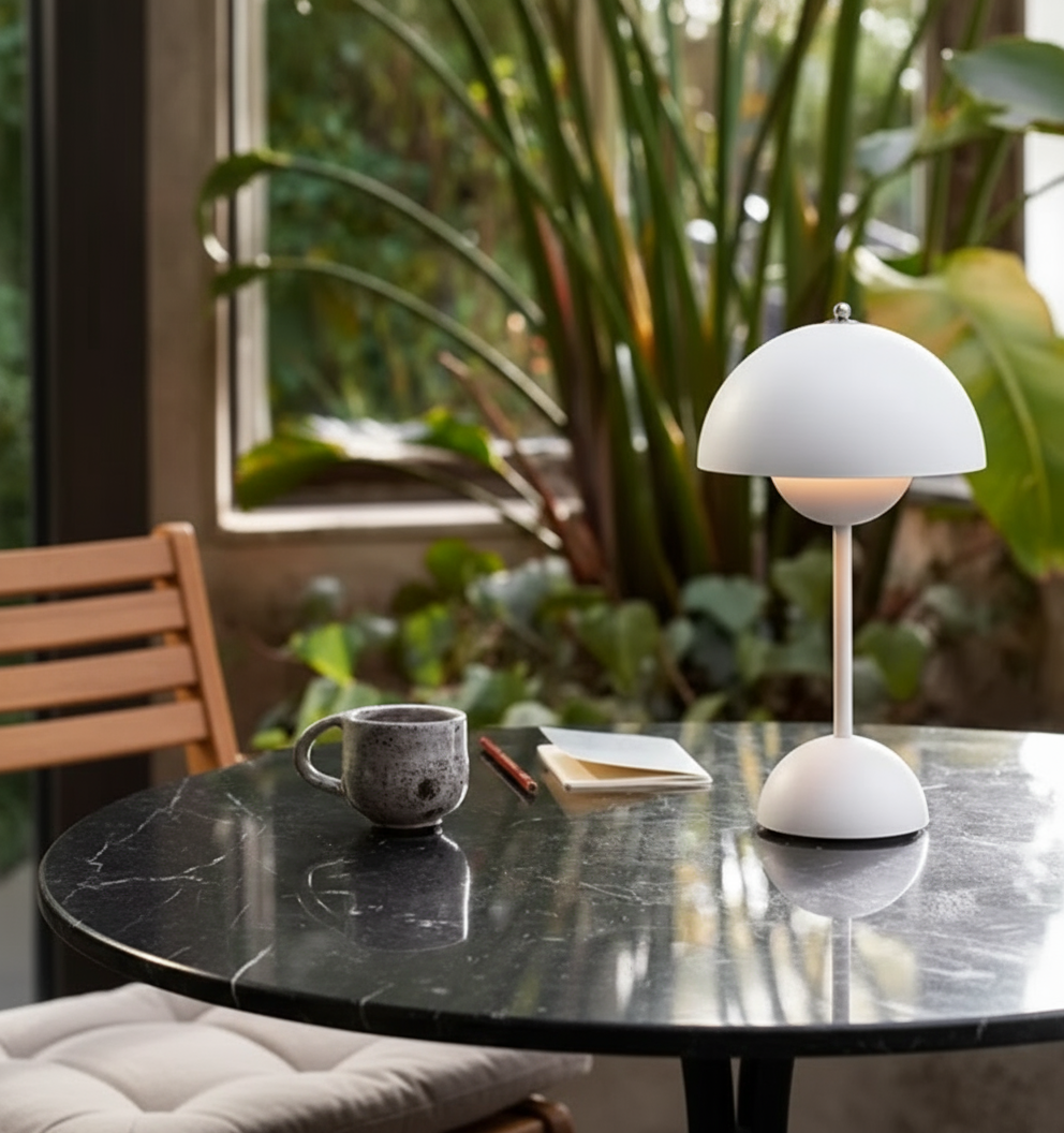 Modern Dome Wireless LED Table Lamp 1-Light Lasson Living