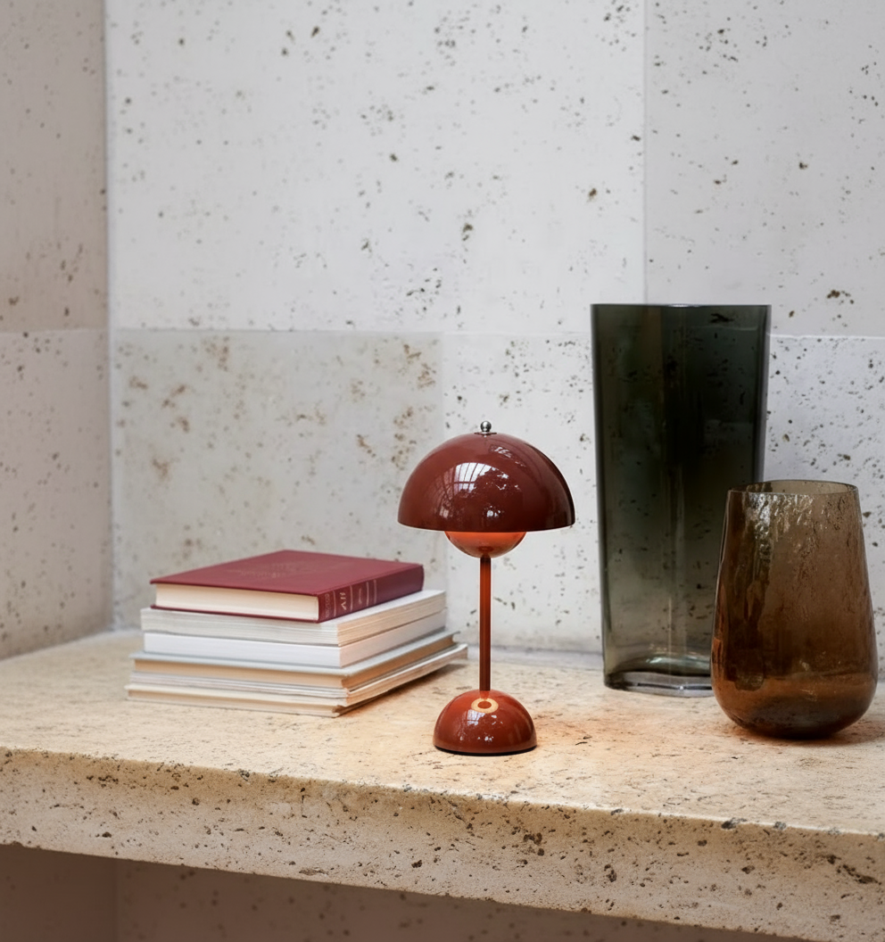Modern Dome Wireless LED Table Lamp 1-Light Lasson Living