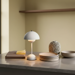 Modern Dome Wireless LED Table Lamp 1-Light Lasson Living