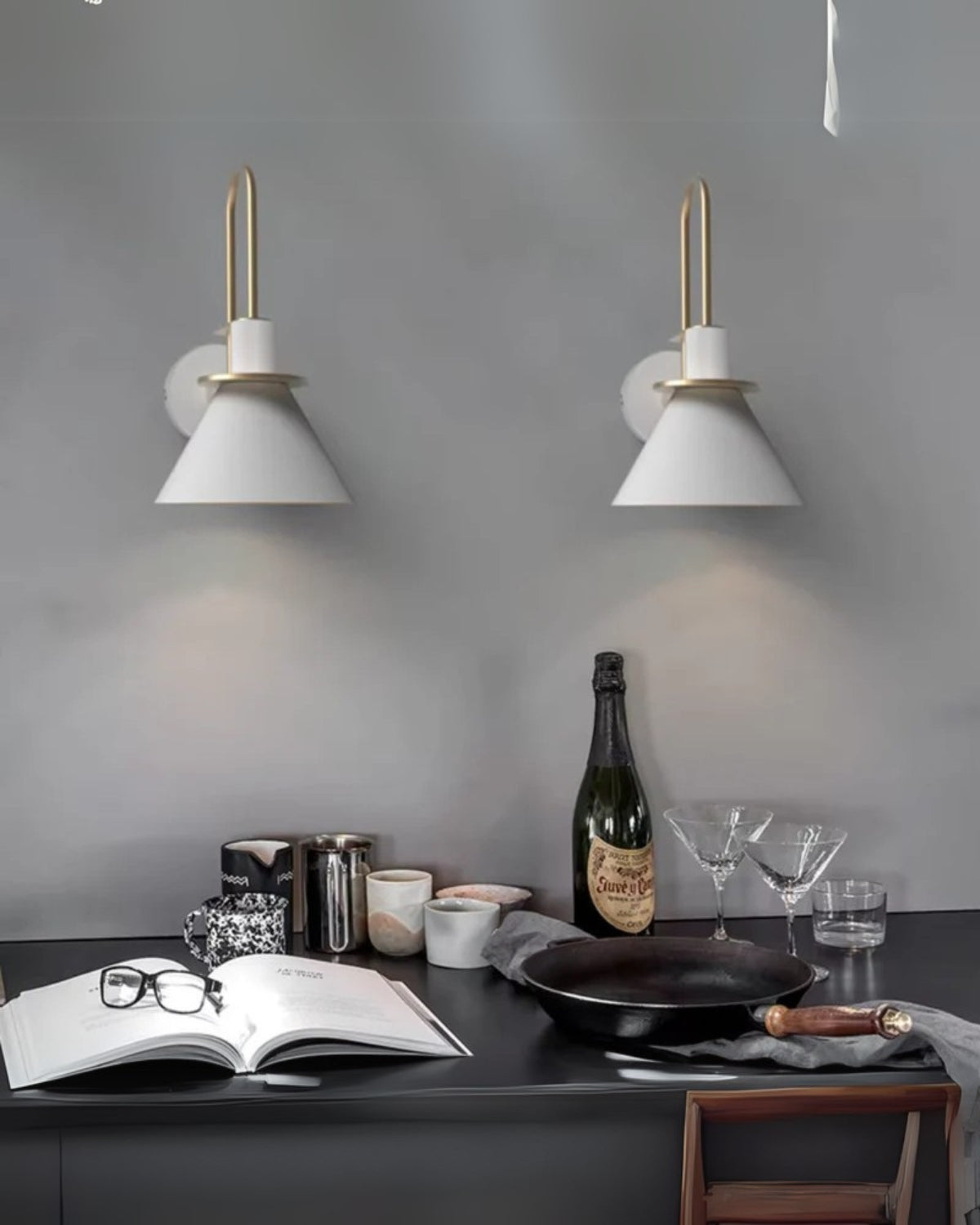 Modern Cone Wall Sconce 1-Light Lasson Living