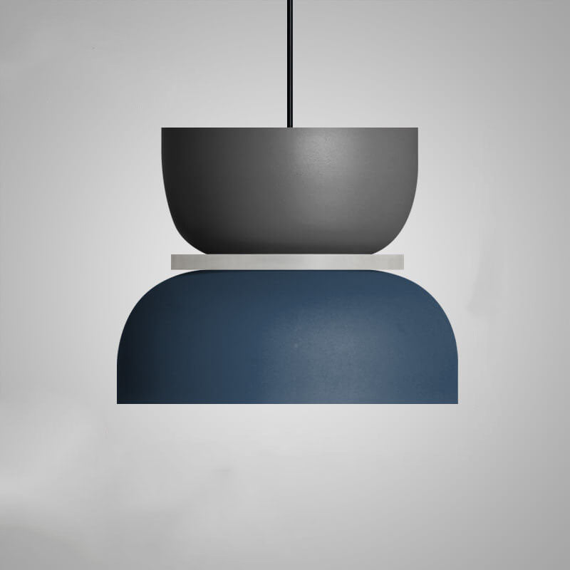 Nordic Zinc Alloy Dual-tone Dome Pendant Light LED 1-light Lasson Living