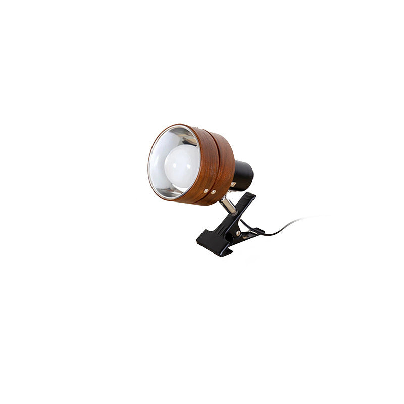 Japanese Solid Wood Round Clip Table Light | 1-Light Lasson Living
