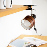 Japanese Solid Wood Round Clip Table Light | 1-Light Lasson Living