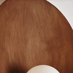 Modern Glass Round 1-Light Wall Sconce Lasson Living