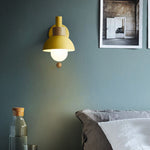 Nordic Wood & Metal Globe Wall Sconce LED 1-light Lasson Living