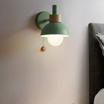 Nordic Wood & Metal Globe Wall Sconce LED 1-light Lasson Living