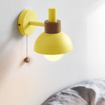 Nordic Wood & Metal Globe Wall Sconce LED 1-light Lasson Living