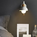 Nordic Wood & Metal Globe Wall Sconce LED 1-light Lasson Living