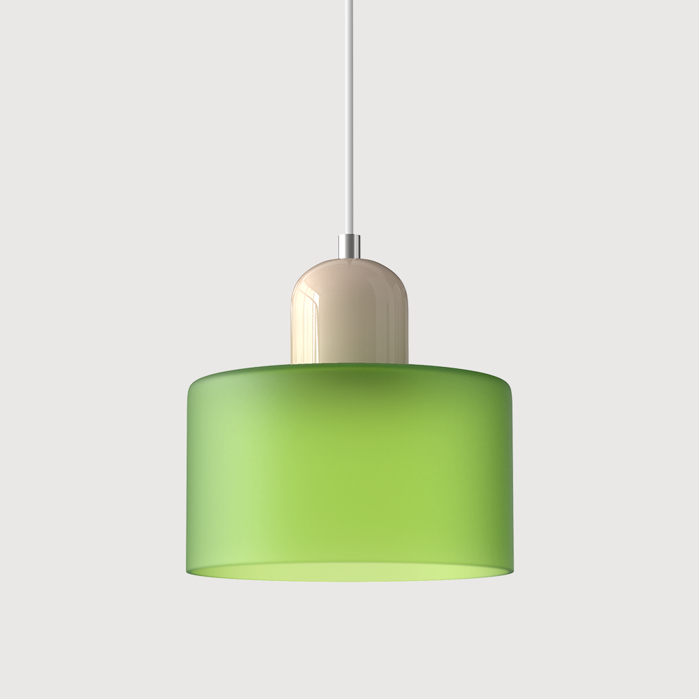 Bauhaus Glass Cylinder Pendant Light LED 1-Light Lasson Living