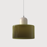 Bauhaus Glass Cylinder Pendant Light LED 1-Light Lasson Living