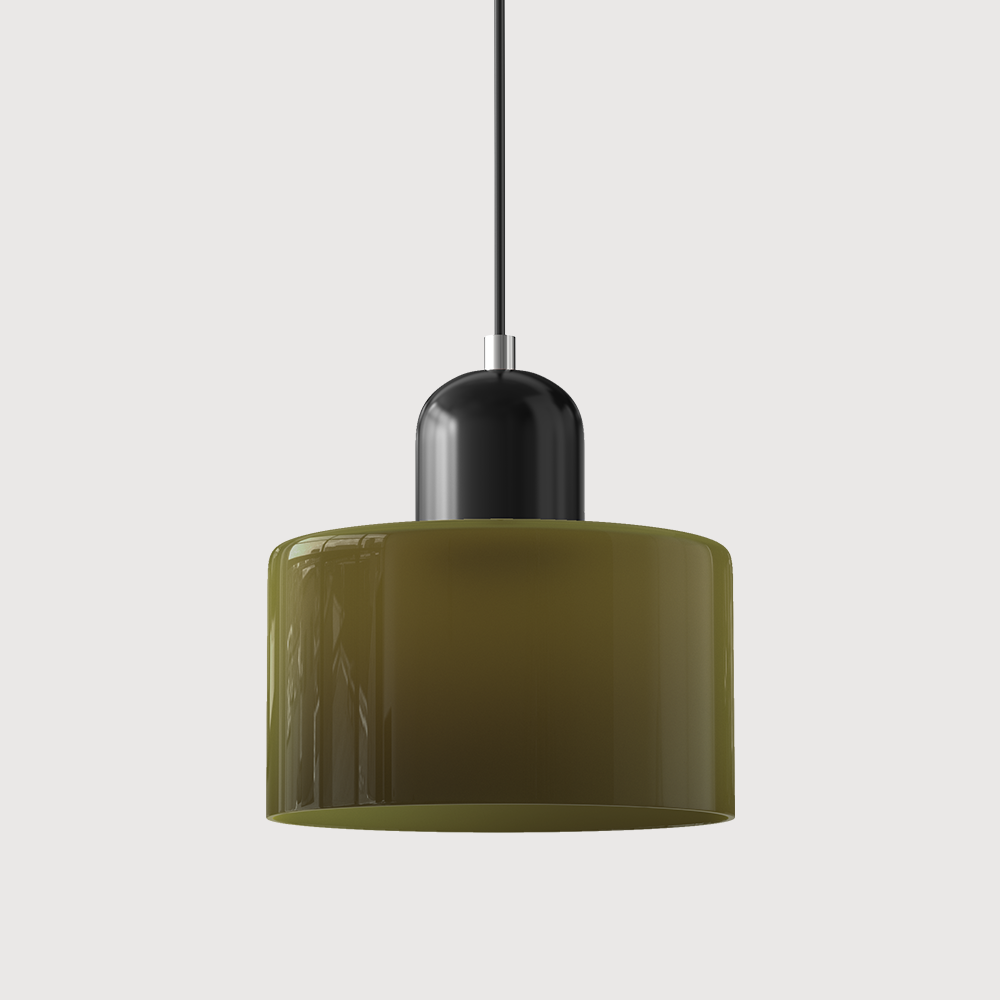 Bauhaus Glass Cylinder Pendant Light LED 1-Light Lasson Living