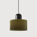 Bauhaus Glass Cylinder Pendant Light LED 1-Light Lasson Living