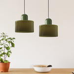 Bauhaus Glass Cylinder Pendant Light LED 1-Light Lasson Living