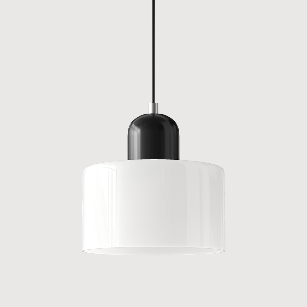 Bauhaus Glass Cylinder Pendant Light LED 1-Light Lasson Living