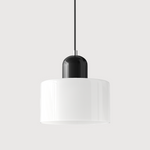 Bauhaus Glass Cylinder Pendant Light LED 1-Light Lasson Living